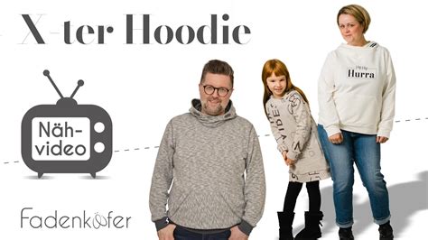 Hoodie nähen, Bauchtasche oder Seitennahttaschen, Anleitung 